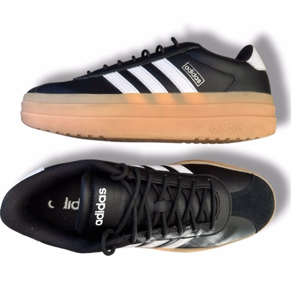 Adidas VL Court Bold Women's Size 10 Platform Shoe Sneaker Leather Streetwear - Picture 8 of 8